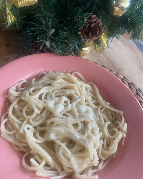 Špagety so syrokrémom